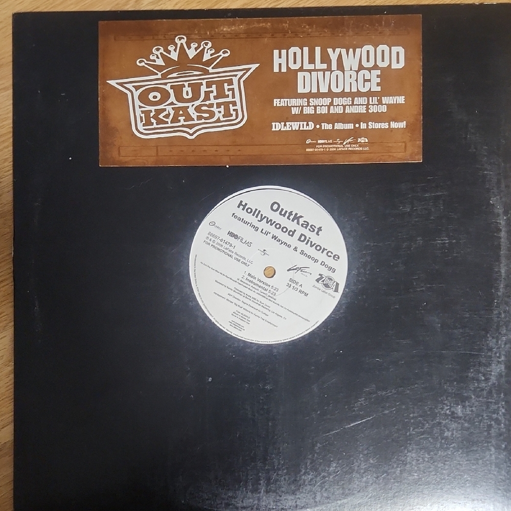 🎶3 For $15🎶 OutKast Hollywood Divorce Vinyl Record